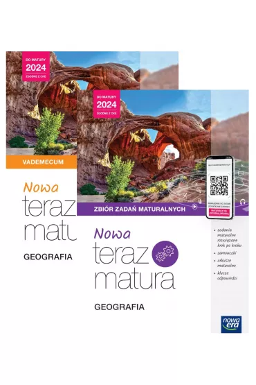 Pakiet NOWA Teraz matura. Geografia. Vademecum, Zbi�r zada� maturalnych. Do matury 2024