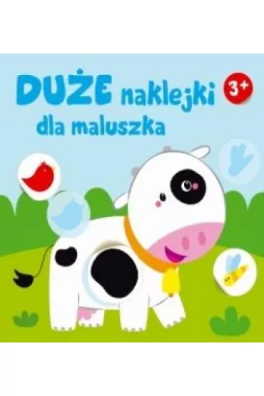 Du�e naklejki dla maluszka. Kr�wka 3+