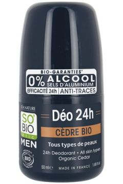 SO'BiO etic Dezodorant dla mczyzn Men 24H Cedr 50 ml