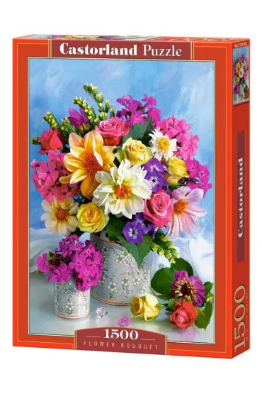 Puzzle 1500 el. Bukiet kwiat�w Castorland