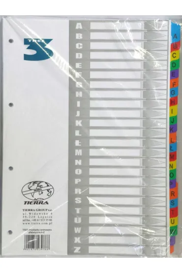 Tierra Group Przek�adka laminowana numeryczna A4 A-Z