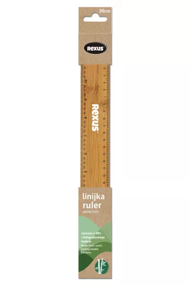 Beniamin Linijka drewniana  Eco 30 cm