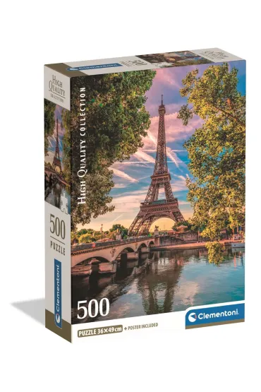 Puzzle 500 el. Along The Seine Clementoni