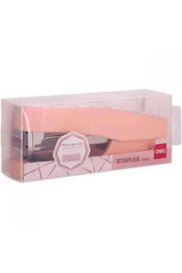 Deli Zszywacz do 25 kartek 24/6 & 26/6 Seria Macaron r�owy