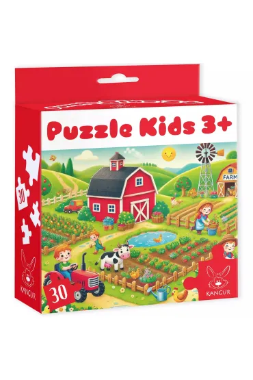 Puzzle 30 el. Kids Farma 3+ Kangur