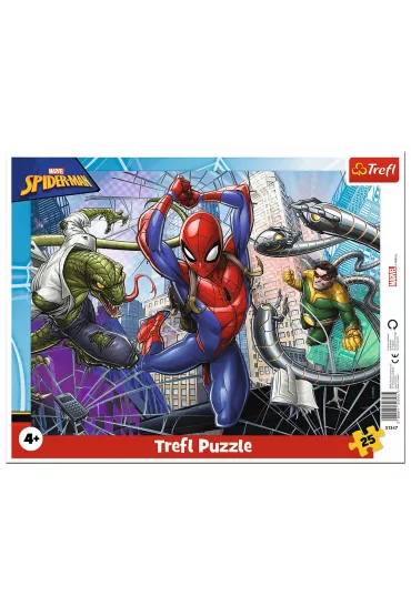 Puzzle ramkowe 25 el. Odwany Spiderman Trefl