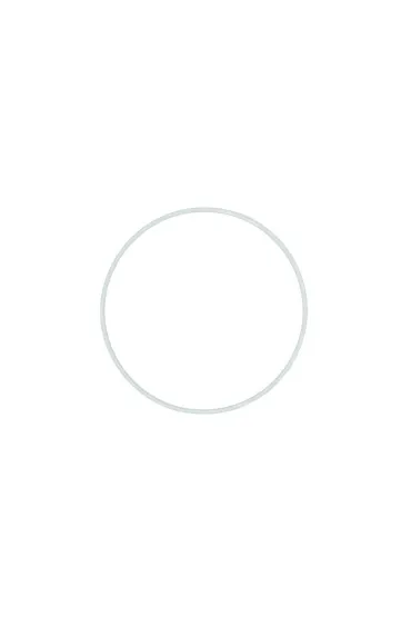 Aliga Ring metalowy bia�y 24cm