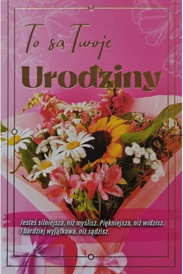 Yeku Karnet urodziny z wymiennymi cyframi JCX-233
