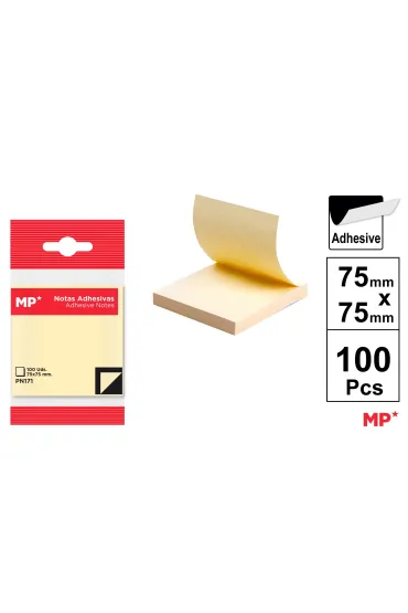 Mp Main Paper Karteczki samoprzylepne 75x75mm 100 kartek 100 szt.