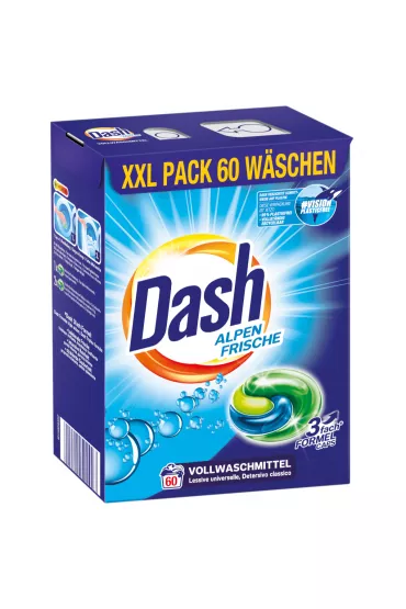 Dash Kapsuki do prania Alpen Frische Heavy-Duty 3in1 60 szt.