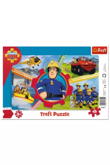 Puzzle ramkowe 15 el. Dzie� Stra�aka Sama Trefl