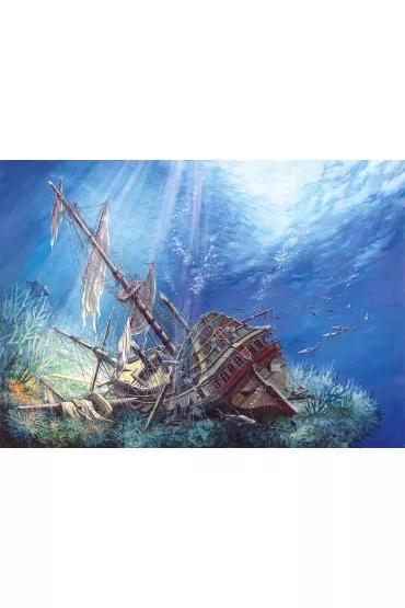 Puzzle 2000 el. Sunk Galleon Castorland