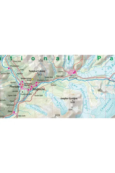 Mapa trekkingowa Mount Everest 1:80 000