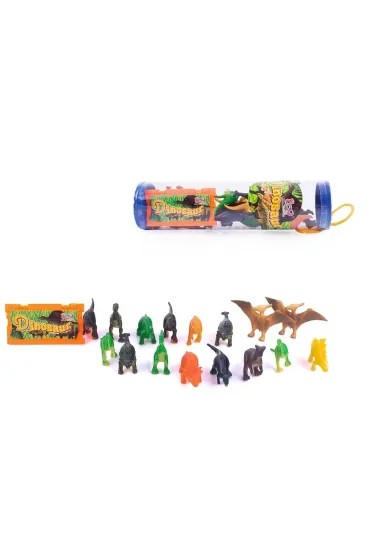 Zestaw figurek dinozaury w tubie