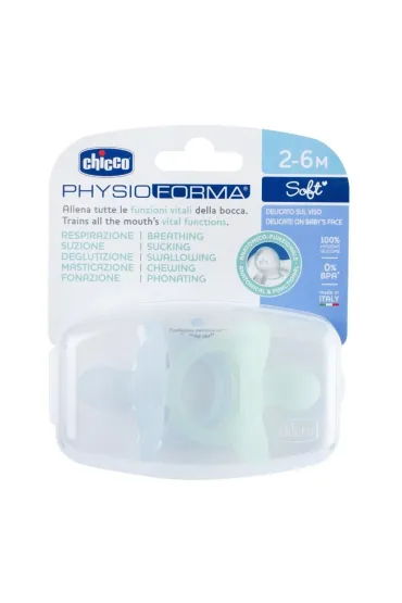 Chicco Physio Forma smoczek Soft Blue 2-6m 2 szt.