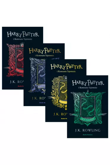 Pakiet Harry Potter i Komnata Tajemnic. Wydanie Jubileuszowe. Edycja Dom�w: Gryffindor, Ravenclaw, Hufflepuff, Slytherin - Joanne Kathleen Rowling