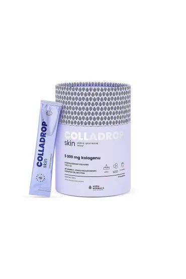 Aura Herbals Colladrop® Skin, kolagen morski 5000 mg, saszetki Suplement diety 30 x 10.7 g