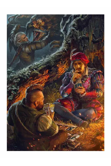 Puzzle Kolekcja puzzli 10x500 The Witcher Wied�min 3 Wild Hunt 10th Anniversary Good Loot