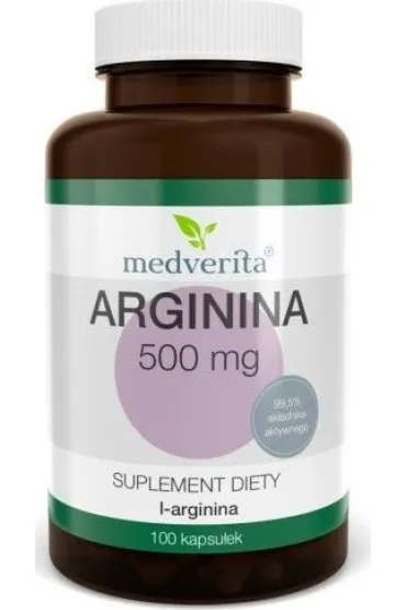 Medverita Arginina 500 mg - suplement diety 100 kaps.