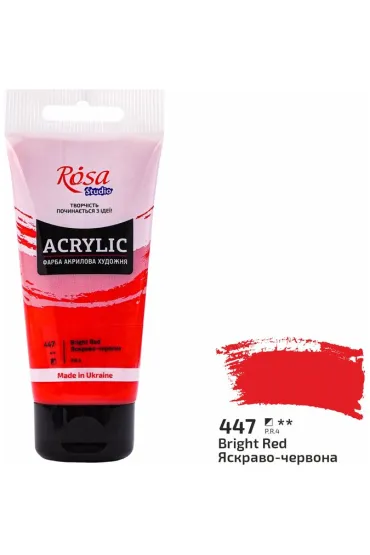 Rosa Farba akrylowa bright red 447 75 ml