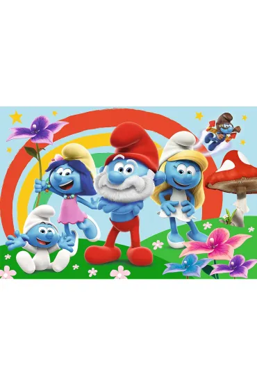 Puzzle maxi 24 el. Smerfny dzie� Trefl