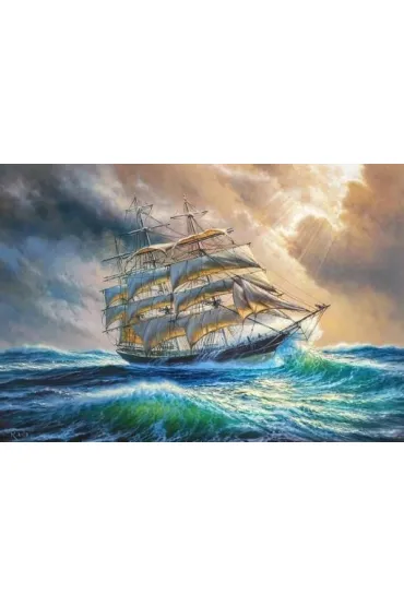 Puzzle 1000 el. �aglowiec Castorland