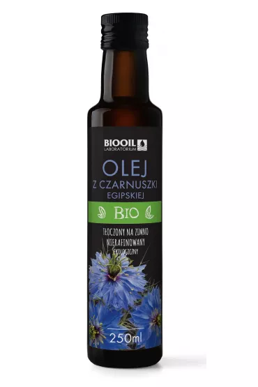 Biooil Olej z czarnuszki egipskiej t�oczony na zimno nierafinowany 250 ml Bio