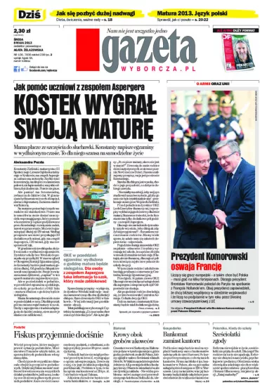 ePrasa Gazeta Wyborcza - Cz�stochowa 106/2013