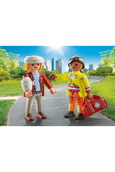 Playmobil DuoPack Sanitariusz z pacjentem 71506