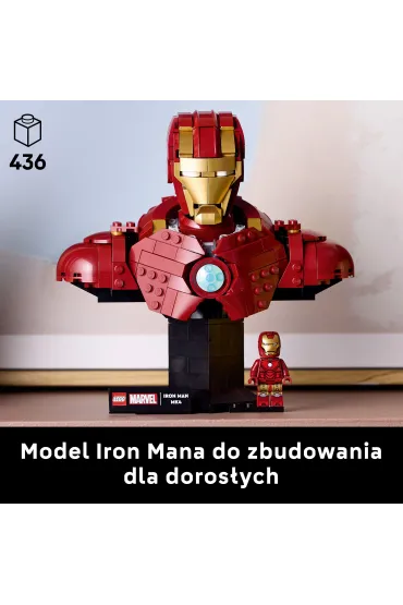 LEGO Marvel Popiersie Iron Mana MK4 76327
