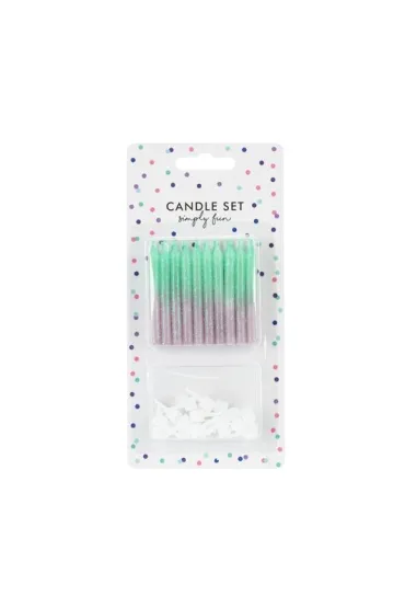 PartyDeco �wieczki urodzinowe - Ombre 6cm
