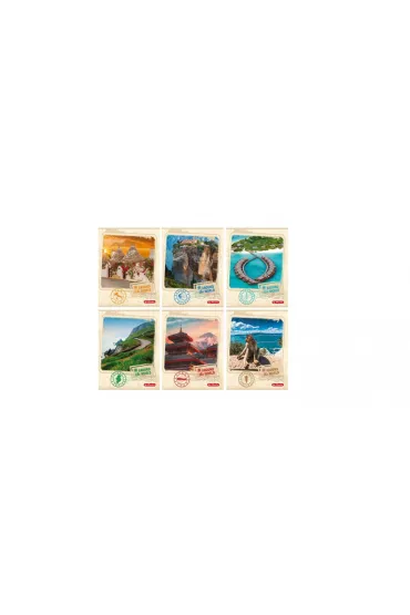 Herlitz Zeszyt A5 Around The World linia 60 kartek 5 szt.