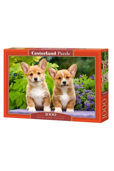 Puzzle 1000 el. Szczeni�ta Welsh Corgi Castorland