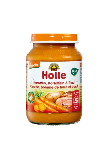 Holle Marchew - ziemniak - wo�owina bezglutenowe od 5 miesi�ca Demeter 190 g Bio