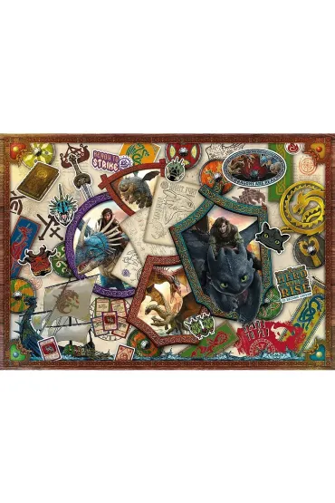 Puzzle 1000 el. Jak wytresowa� Smoka Bohaterowie Trefl