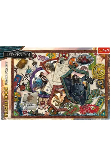 Puzzle 1000 el. Jak wytresowa� Smoka Bohaterowie Trefl