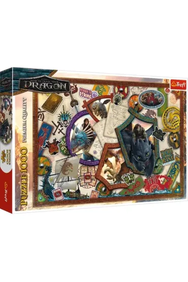 Puzzle 1000 el. Jak wytresowa� Smoka Bohaterowie Trefl