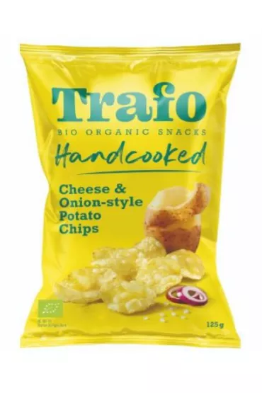 Trafo Chipsy ziemniaczane o smaku serowo - cebulowym 125 g Bio