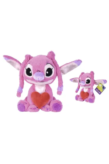 Disney maskotka pluszowa Angel Stitch z sercem 25cm Simba