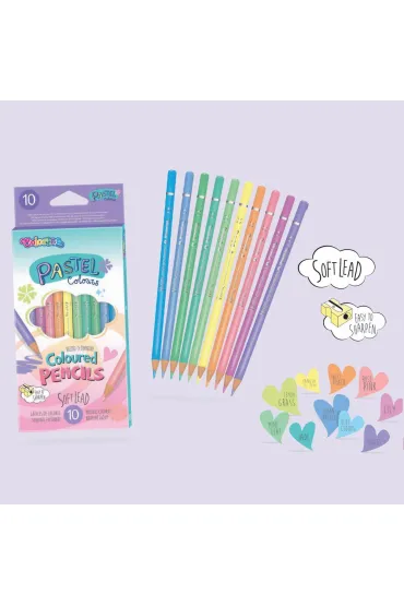 Patio Kredki o��wkowe okr�g�e Pastel 10 szt.
