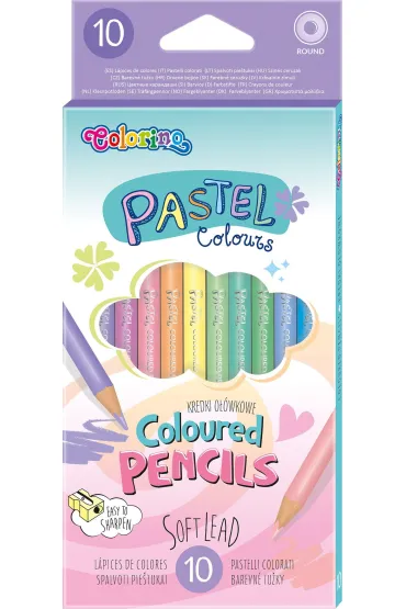 Patio Kredki o��wkowe okr�g�e Pastel 10 szt.