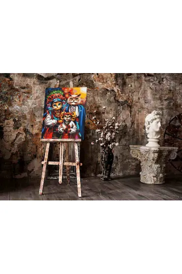 Twoje Hobby Malowanie po numerach - Rodzina kot�w 40x50cm