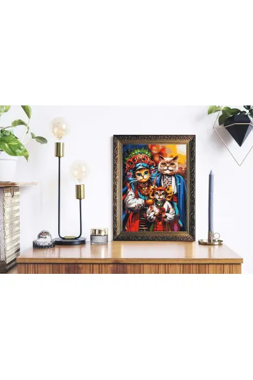 Twoje Hobby Malowanie po numerach - Rodzina kot�w 40x50cm