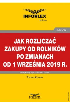 eBook Jak rozlicza zakupy od rolnikw po zmianach od 1 wrzenia 2019 r. pdf
