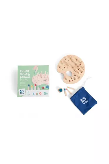 Drewniana gra pami�ciowa Kolorowe p�dzle Bs Toys