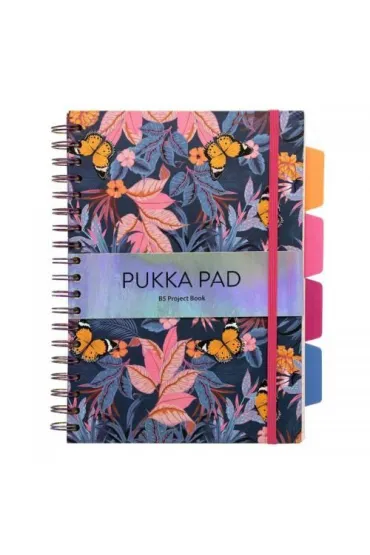 Pukka Pad Pukka Project Book Bloom B5 linia 100 kartek 3 szt.