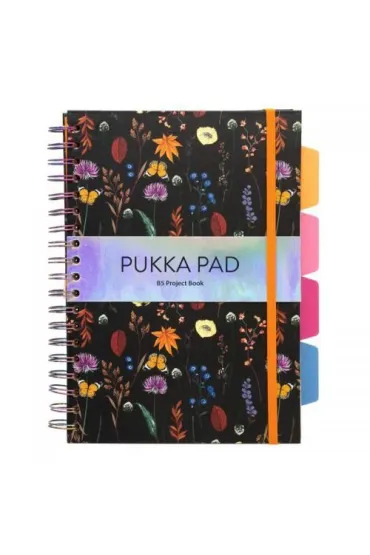 Pukka Pad Pukka Project Book Bloom B5 linia 100 kartek 3 szt.