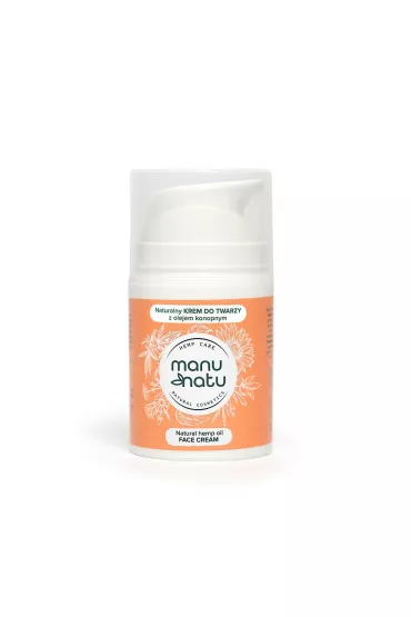 Manu Natu Natural Hemp Oil Face Cream naturalny krem do twarzy z olejem konopnym 50 ml