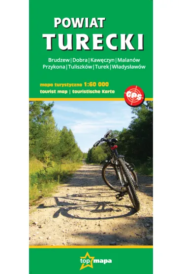 Powiat Turecki - mapa turystyczna 1:60 000