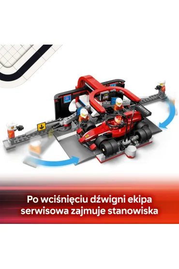 LEGO City F1® Pit stop i mechanicy z bolidem Ferrari 60443